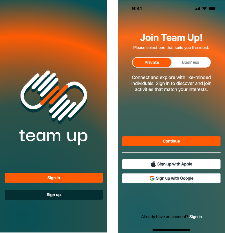 Team+Up First View